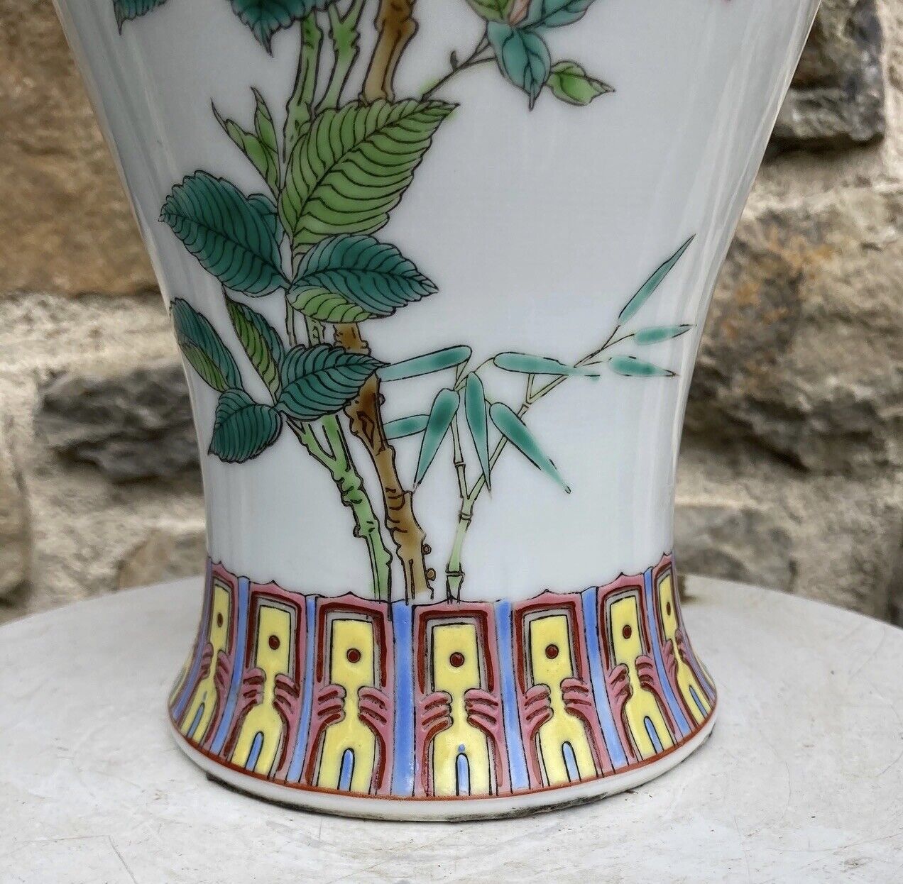 Pink family vase XIXth Chinese