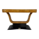 Italian Art Deco Console in Birch Burl and Black Lacquer, Attr. to Borsani, 40s
