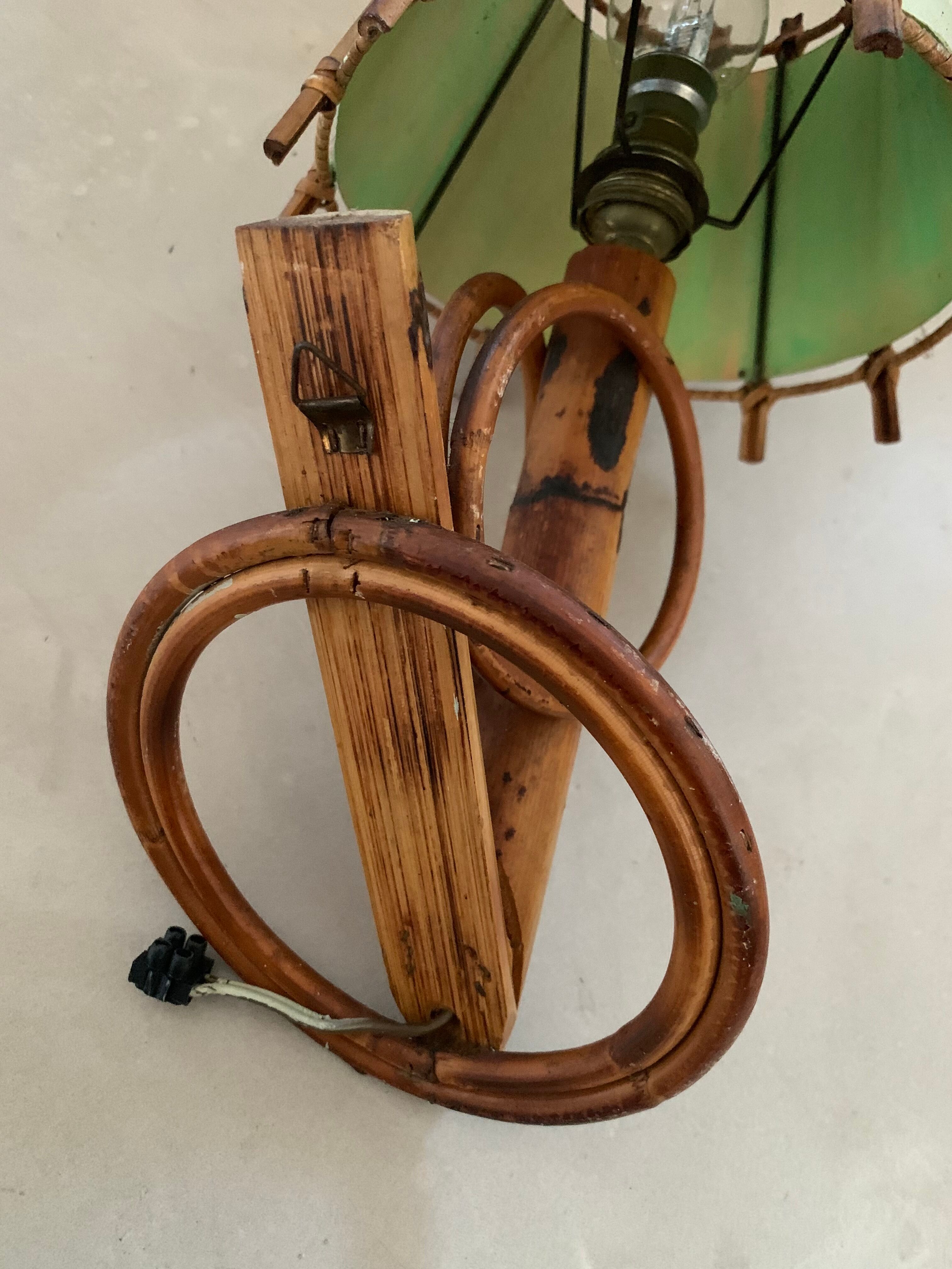 Applique en rotin vintage
