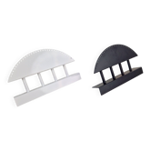 Appliques murales vintage Olympos noir et blanc par Wever & Ducre, années 1980, ensemble de 2