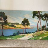 Mediterranean landscape signed Fontenay