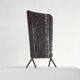 Art Deco fire screen in tin, 1940s