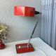 Lampe de bureau métal laqué rouge, Italie 50'