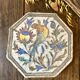 Ancient Persian tile in glazed earthenware