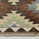 3x10 Cream & Brown Vintage Kilim Runner Rug, 81x306Cm