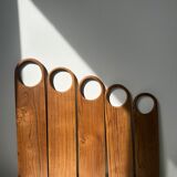 Cutting or presentation board of monoxyl teak with handle (T1)