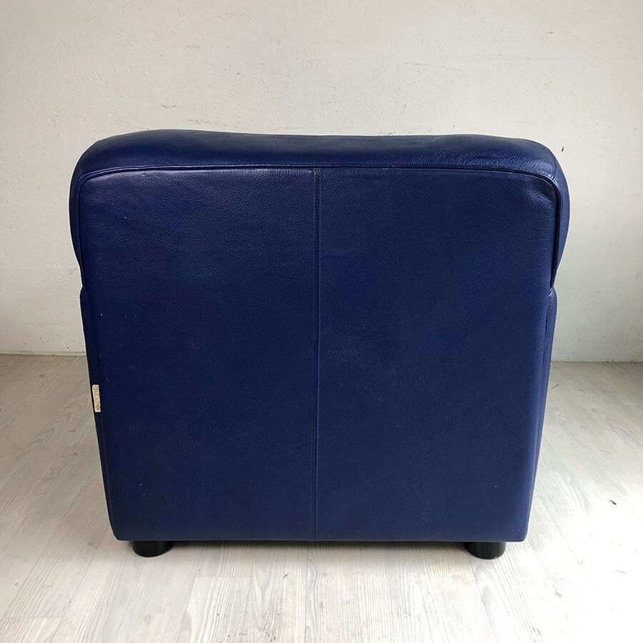 80's Steiner chair in blue leather