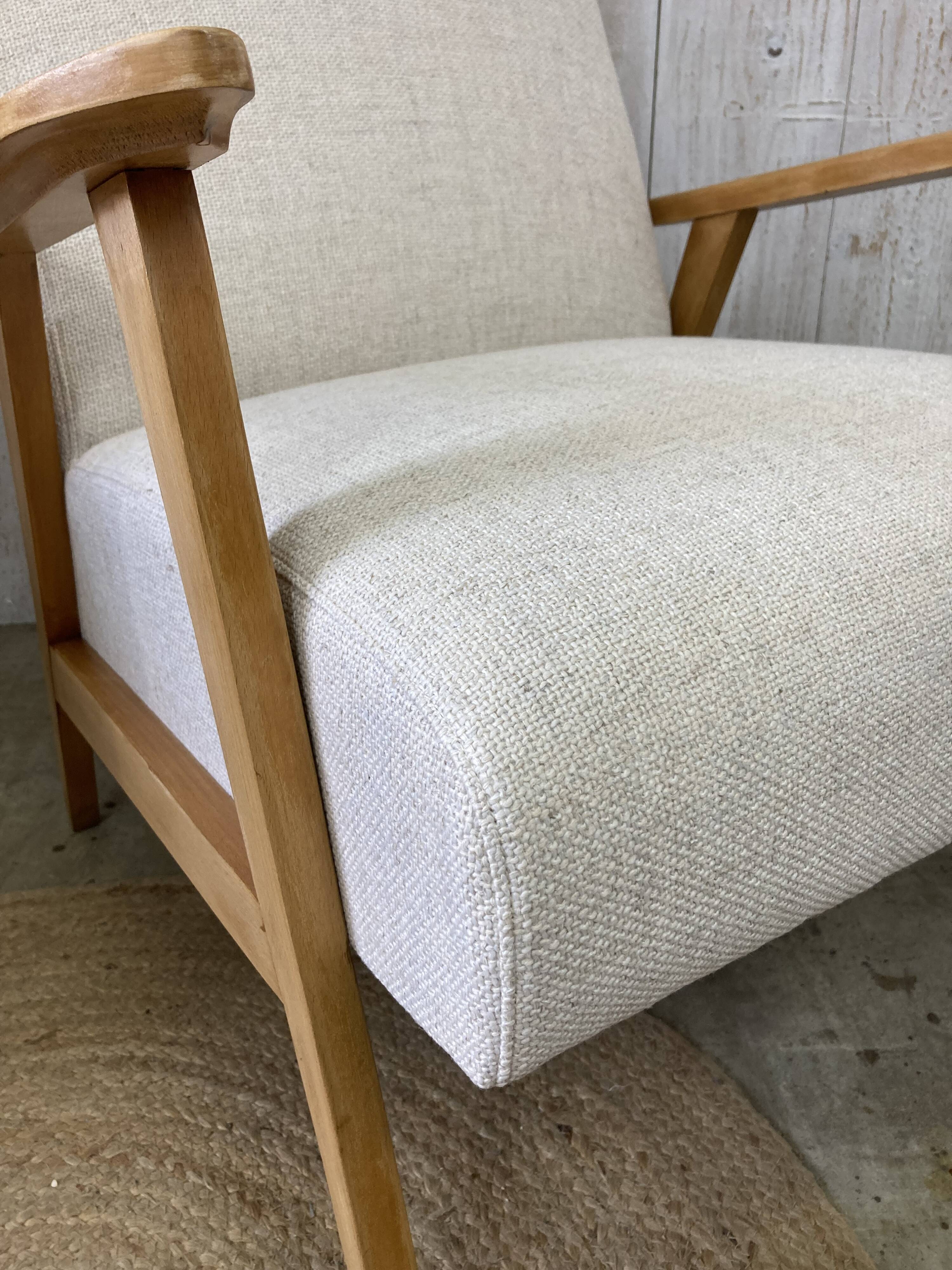 Restored vintage armchair