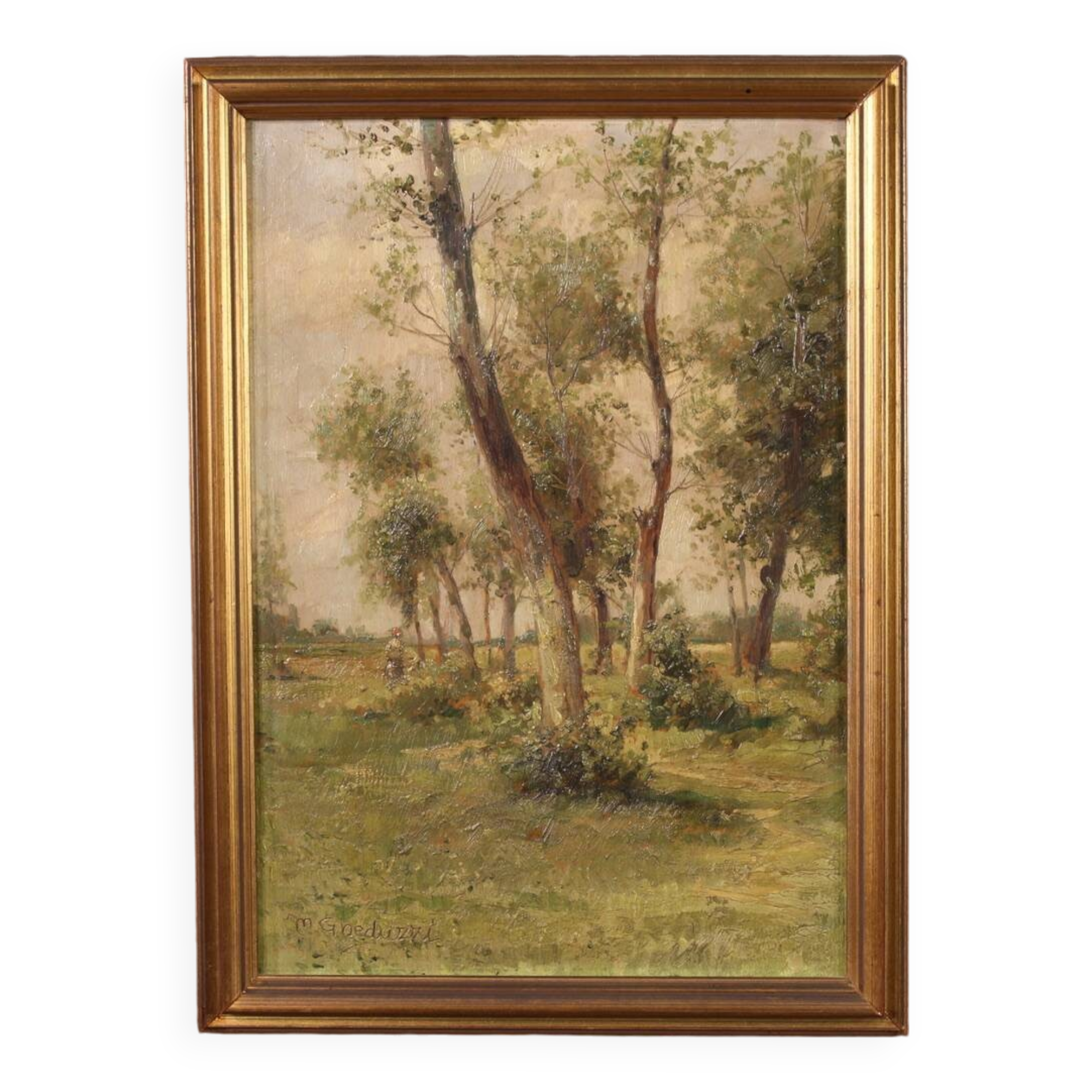 Tableau paysage italien signé M. Gheduzzi des années 40