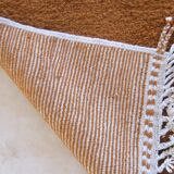 Plain Moroccan Brown Rug - 257 x 164 cm
