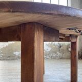 1950s round pine table with extensions