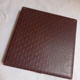 Coffret de 12 fourchettes à gâteau en inox, manche en corne marron