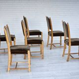 1970s, set 6 pcs of Danish dinning chairs, original good condition.