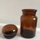 Amber Glass apothecary jar