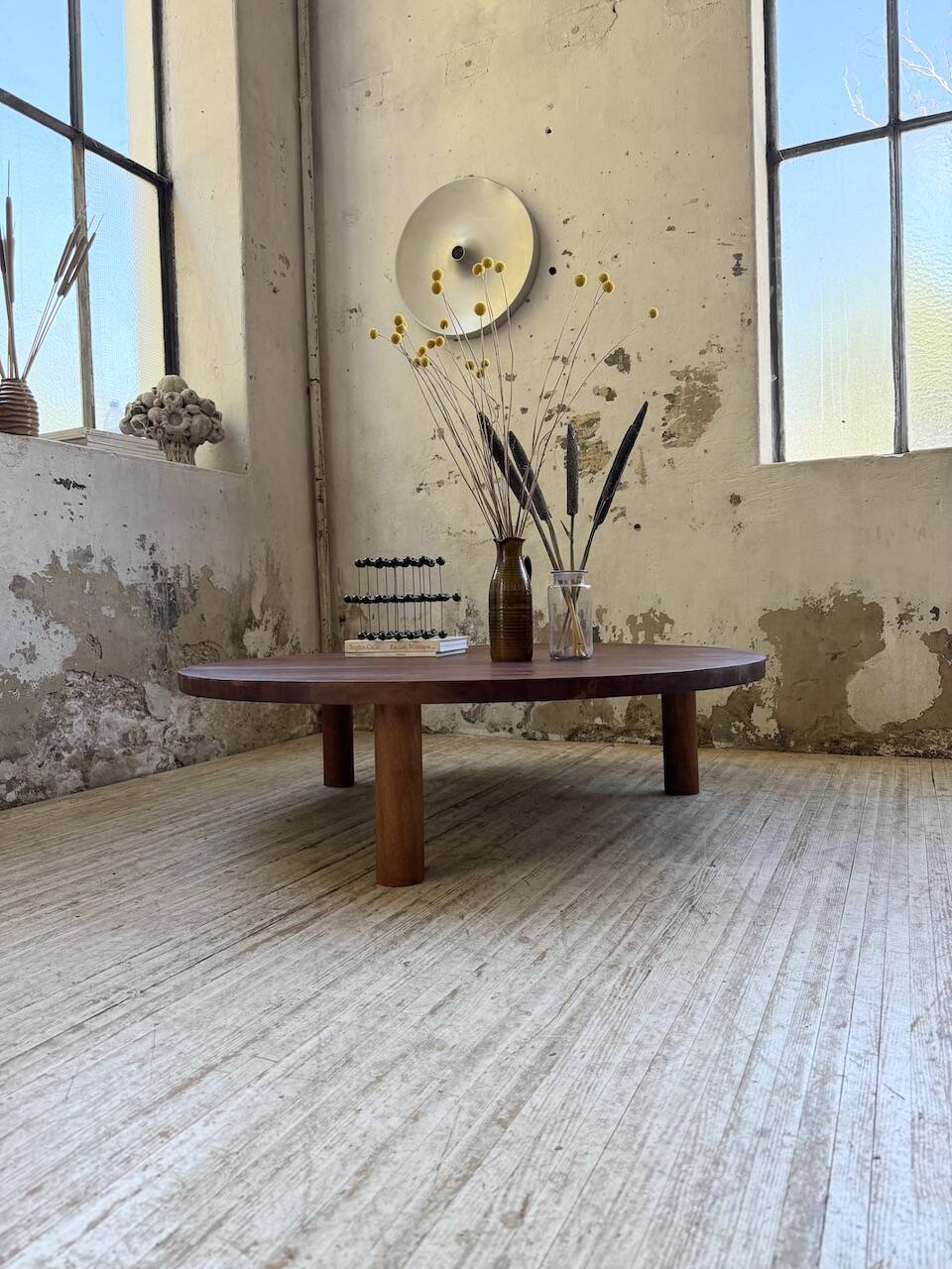 50s round tripod coffee table