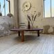 Table basse ronde tripode années 50