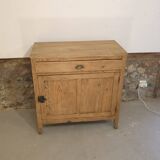 Raw wood jam cupboard / small Parisian sideboard