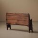 Farm bench in solid wood, Art-Populaire, 19th century