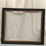 Empty frame in black wood and vintage wood dimension: 56x46.5cm total size 63x53.5cm-