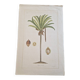 La Roche Laffitte (Born in 1943) - Watercolour drawing on silk - Palm tree