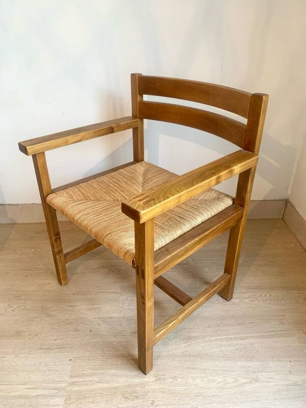 Fauteuil orme massif Maison Regain