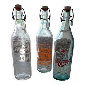 Old bottles of lemonade