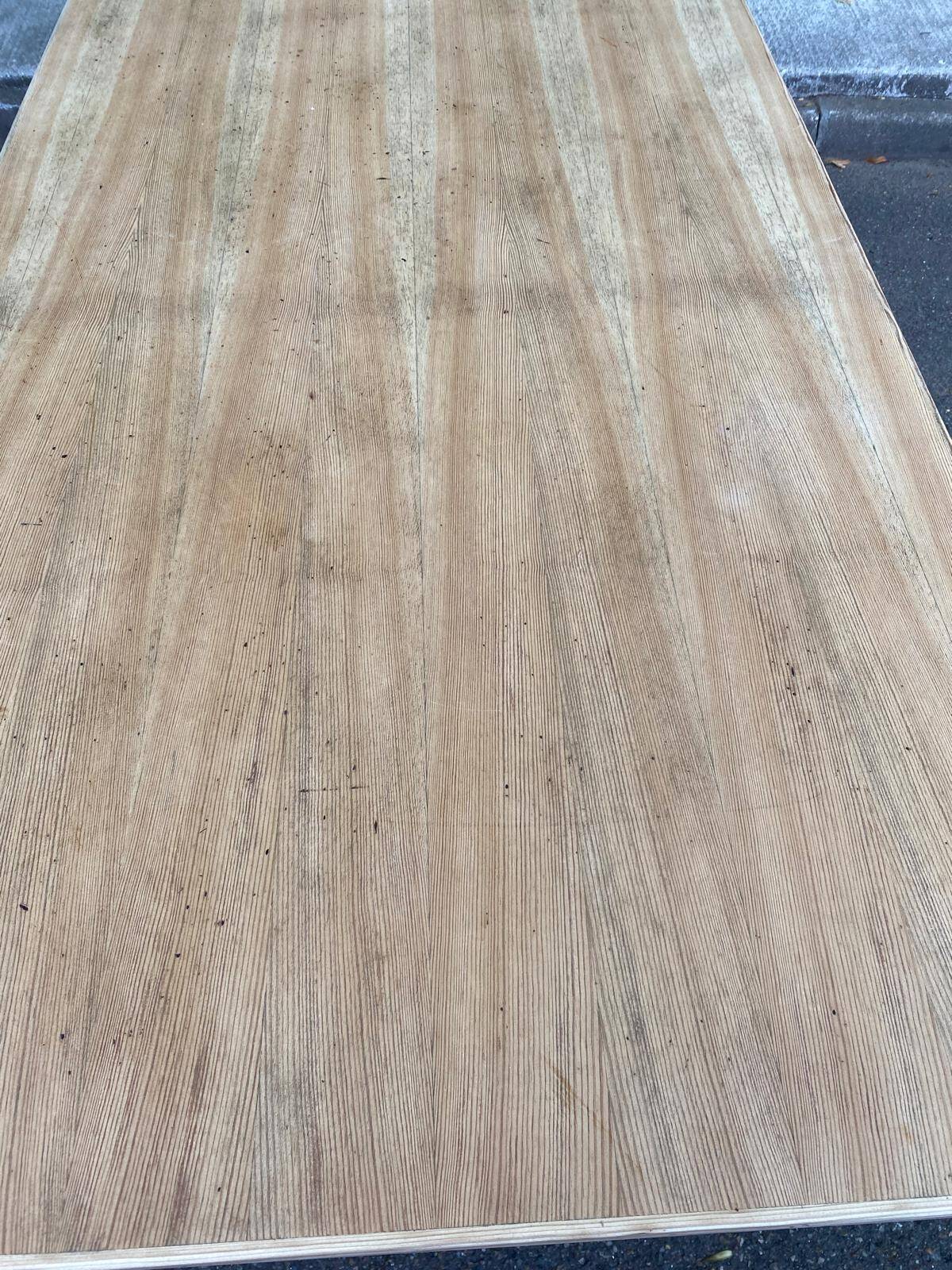 Rectangular extendable dining table in the style of Rainer Daumiller, 1970.