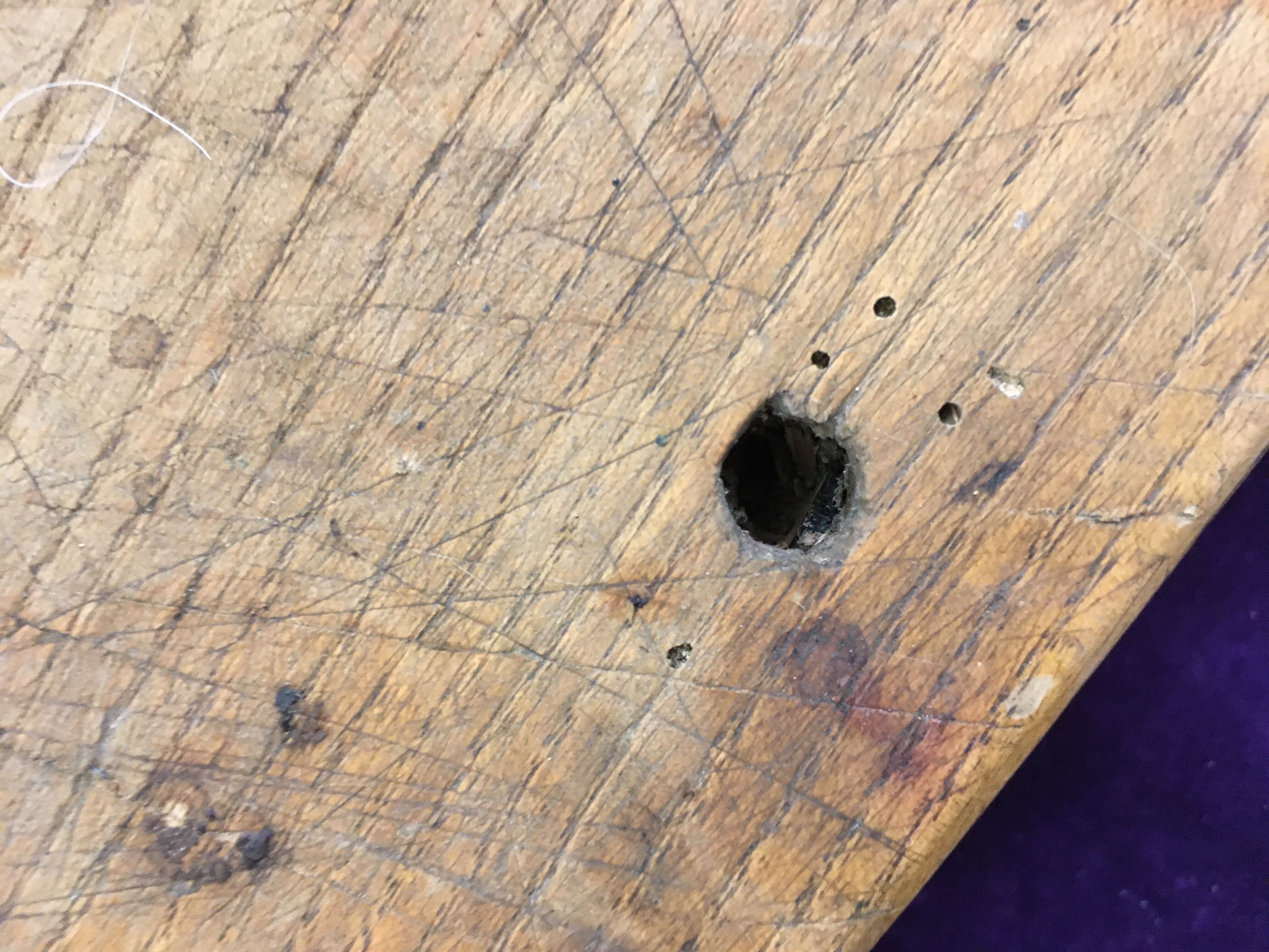 Butcher's log tray old grocery store