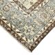 7x10 Turkish Cream Brown Bordered Vintage Rug, 207x316Cm