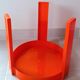 Prisunic orange side table 70s