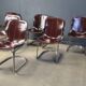 Vintage dining chairs by Cidue, set of 6, 1970s.