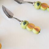 Ceramic trompe-l'oeil bowler spoon servant