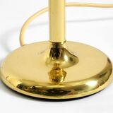 1960s Space Age brass table lamp by Kaiser Leuchten  with 3 glass globes