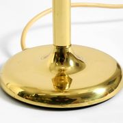 1960s Space Age brass table lamp by Kaiser Leuchten  with 3 glass globes
