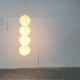 German cocoon pendant lamp from the mid-century by Friedel Wauer for Goldkant Leuchten, 1960s.
