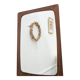 Scandinavian teak mirror