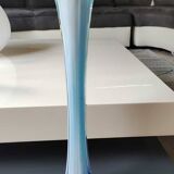 Vase Murano Calla. Forme.florale de Fleur d'Arum. Tons bleus. Haut 41 cm