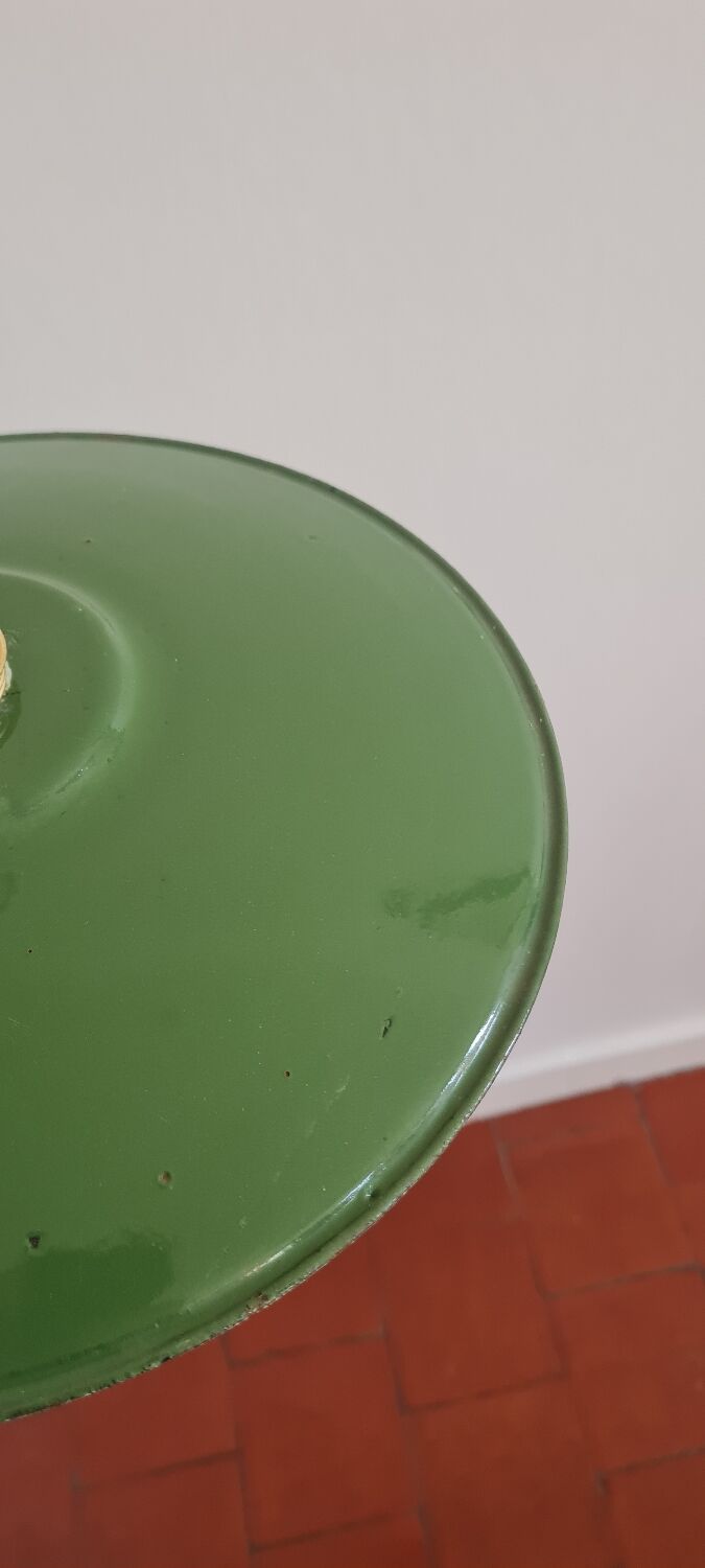 Pendant lamp in enamelled sheet metal 1950