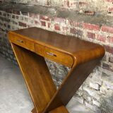 Art deco style console with 2 drawers