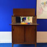 Bar furniture from the 60s Scandinavian in exotic teak vintage design