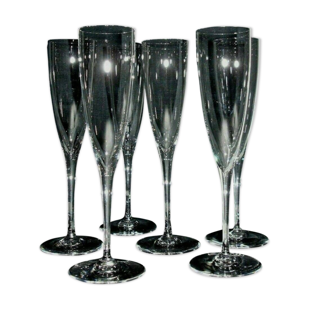 Lot de 6 flûtes à champagne en acrylique Chic & Zen 01