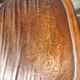 Set of 5 Buchon bistro chairs in curved wood