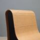 Lot de 4 fauteuils modernes en carton et Forex, années 2000
