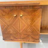 Bureau en noyer du milieu du siècle, années 1970, Tchécoslovaquie
