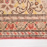 7x9 Red & Yellow Floral Persian Vintage Rug, 206x290Cm