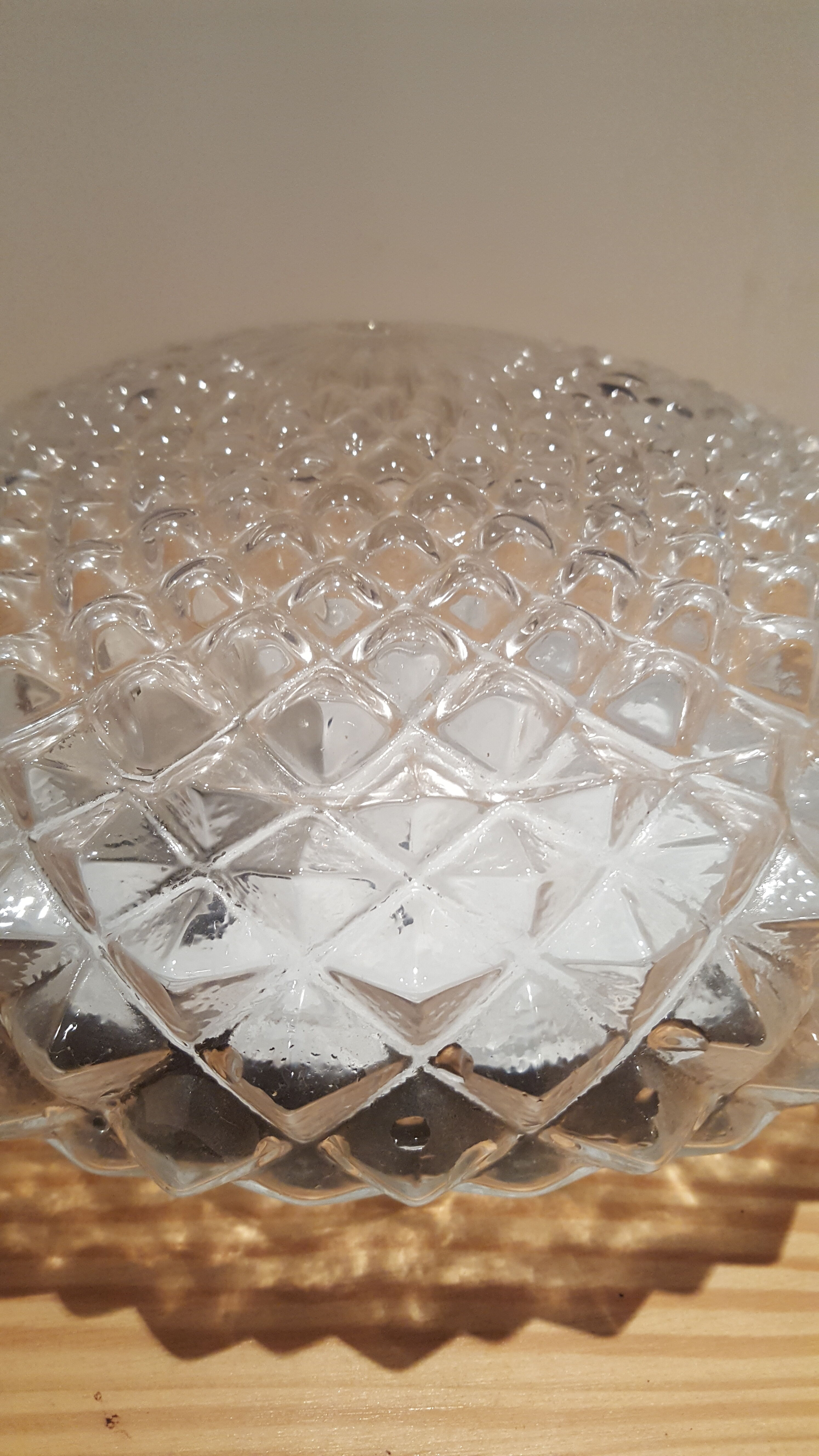 Ceiling in cast glass