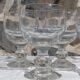 Set de 5 verres ronds à pied boule en verre