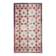 4x8 Star Pattern Burgundy Turkish Vintage Rug, 140x237Cm