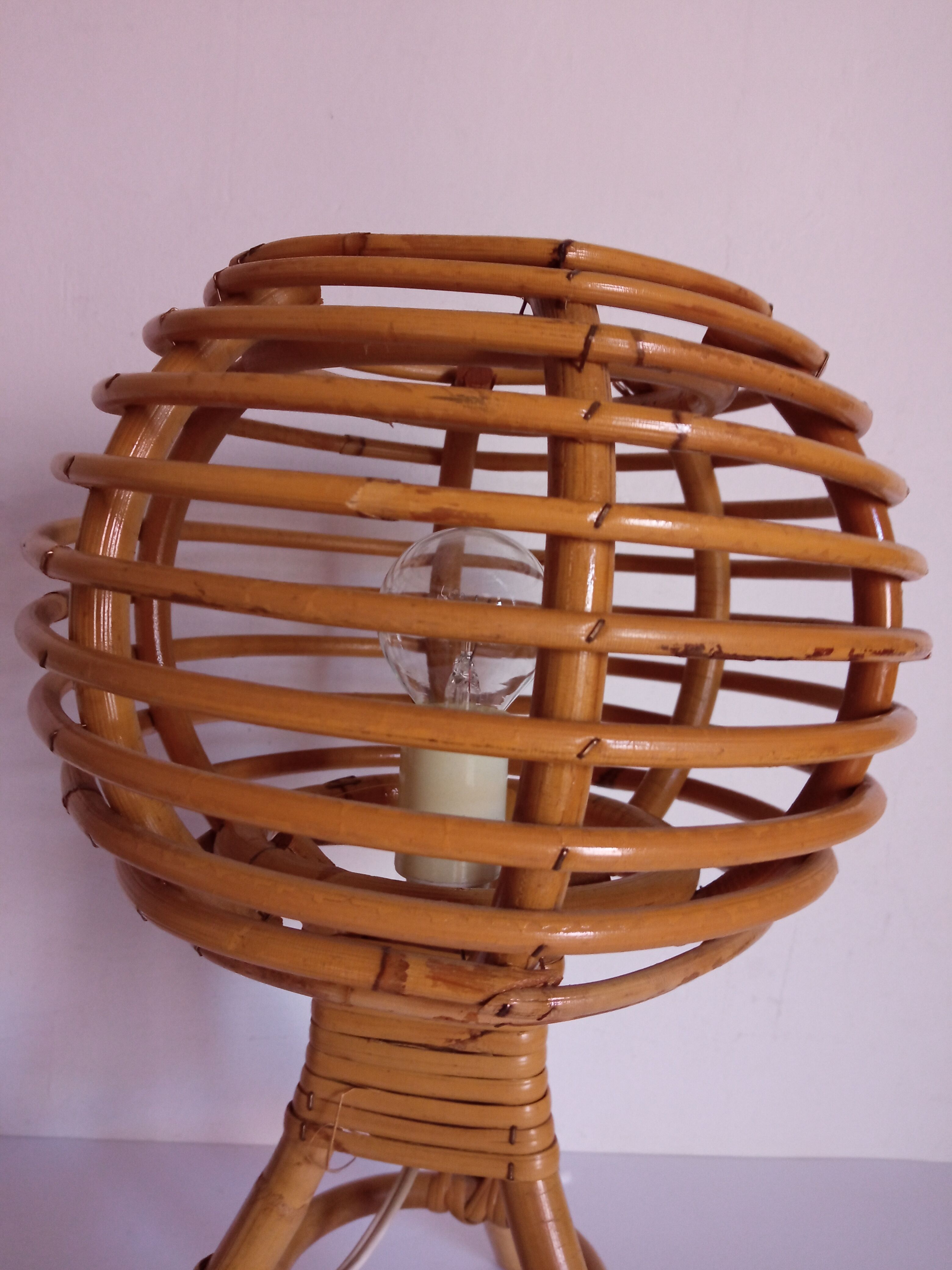Lampe de chevet bambou