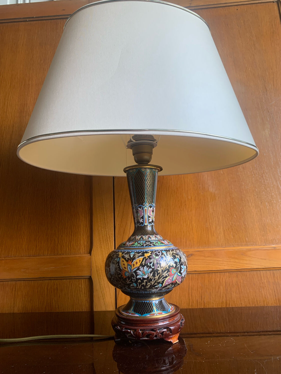 Lampe Chinoise cloisonné